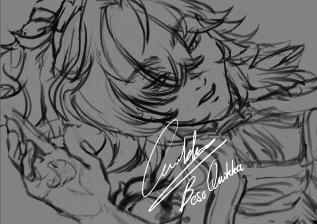 cleansketch bust up (final sẽ được clean lại gọn hơn một chút so với ảnh)