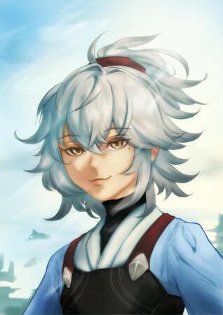 Fullcolor render bust up (simple BG)